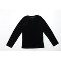 Hudson Boys Black Fleece Pyjama Top Size S