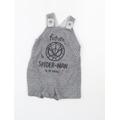 George Baby Grey Cotton Dungaree One-Piece Size 0-3 Months Pullover - SpiderMan