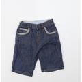 Ted Baker Boys Blue Cotton Bermuda Shorts Size 4-5 Years Regular Buckle
