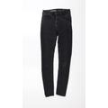 Jack Wills Womens Black Denim Skinny Jeans Size 25 in L28 in