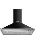 Smeg KD100HNE 100cm Opera Black Chimney Hood