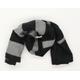 H&M Unisex Black Striped Knit Scarf