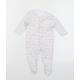 Primark Baby White Striped Jersey Babygrow One-Piece Size 3-6 Months