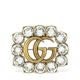 Gg Marmont Crystal Brooch