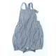 George Baby Blue Striped Dungaree One-Piece Size 3-6 Months