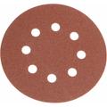 Faithfull 125mm Hook and Loop Aluminium Oxide Sanding Discs