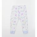 George Girls White Geometric Jersey Cami Pyjama Pants Size 3-4 Years - Frozen