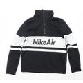 Nike Boys Black Polyester Pullover Sweatshirt Size M Zip