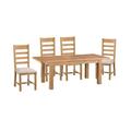 ScS Living Cruz 1.7m Extending Dining Table & 4 Ladder Back Chairs