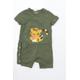 F&F Baby Green Animal Print Babygrow One-Piece Size 9-12 Months