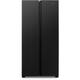 Fridgemaster 428 Litre Side-By-Side American Fridge Freezer - Black