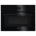 AEG CombiQuick Built-in Combination Microwave Oven with Grill - Black