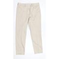 Orvis Womens Beige Cotton Dress Pants Trousers Size 8 L28 in Regular