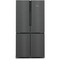 Siemens iQ500 - 605 Litre Four Door Freestanding Fridge Freezer - Anti-Fingerprint Black Steel