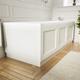 800mm Ivory White Wooden Bath End Panel - Ashbourne