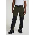 Forest Mens Water-Resistant Trekking Trousers - Green