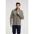 Idris III Mens Full-Zip Fleece - Beige