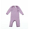 Petit Bateau Girls Purple Babygrow One-Piece Size 6-9 Months