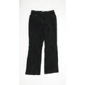 Womens Orvis Black Cotton Blend Trousers Size 8/L31