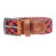Hy Equestrian Woven Elastic Belt Navy/Burgundy - Large/Extra Large