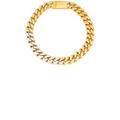 Saint Laurent Thick Curb Chain Necklace in Or Pale Or Laiton - Metallic Gold. Size M (also in L).