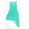 Oasis Womens Green Fit & Flare Size 10