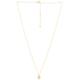 STONE AND STRAND Tagged Diamond Pendant Necklace in Gold & White - Metallic Gold. Size all.