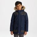 Craghoppers Kid's Waterproof Peyton Jacket Blue Navy / Black Pepper