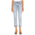 GRLFRND Karolina High Rise Straight Crop in Queens - Blue. Size 29 (also in 27, 30, 31, 32).