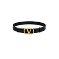 Valentino Garavani H.30 Buckle Belt in Black & Gold - Black. Size 85 (also in 100, 105, 90, 95).