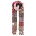 Acne Studios Plaid Fringe Scarf in Fuchsia Lilac & Pink - Gray,Pink,Plaid. Size all.