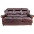 Mercury Range 3 Seater Sofa Genuine Italian Burgandy…