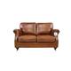 Luxury Vintage 2 Seater Settee Sofa Distressed Tan Real Leather