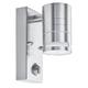 Searchlight 1318-1-LED One Light LED Outdoor Wall Light With Motion Sensor In Stainless Steel