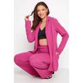 Lts Tall Pink Scuba Longline Blazer 10 Lts | Tall Women's Blazer Jackets