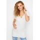Lts Tall Maternity White Puff Sleeve Top 14 Lts | Tall Women's Maternity Tops