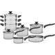 Morphy Richards 8 Piece Pan Set, Stainless Steel