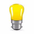 Crompton 15W Small Bayonet Cap Pygmy Sign Bulb - Yellow