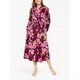 Nora Rose by Cyberjammies Sara Floral Print Wrap Dressing Gown, Magenta Mix