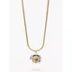 Eclectica Vintage Two Tone Swarovski Crystal Pendant Necklace, Dated Circa 1990s