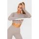 Taupe Sculpt Luxe Long Sleeve Sports Top