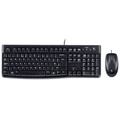 Logitech MK120 Wired Keyboard and Mouse Set - Black