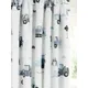 little home at John Lewis Construction Print Pencil Pleat Blackout Children's Curtains, Multi