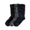 Polo Ralph Lauren Cotton Rich Socks, Pack of 3, One Size, Black/Charcoal/Navy