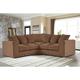 Florina 2 Corner 2 Modern Jumbo Cord Corner Sofa Coffee