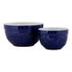 Premier Housewares Set of 2 Round Mixing Bowls - Blue and White