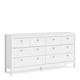 Indoor Furniture Group Madrid Double Dresser 4+4 Drawers In White