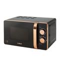 Tower T24020 800W 20L Manual Microwave - Black/Rose Gold