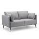 Julian Bowen Rohe 2 Seater Sofa Grey