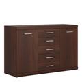 Imperial 2 Door 5 Drawer Sideboard In Dark Mahogany Melamine